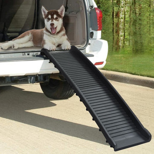 Dog Ramp Black Polypropylene Medium Foldable Dog Ramp A949-170987 Dog Ramp Black Polypropylene Medium Foldable Dog Ramp A949-170987