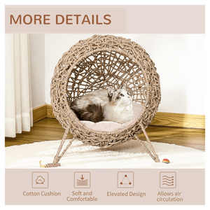 Cat Bed/Cat House -Beige T575-S0671383898 Cat Bed/Cat House -Beige T575-S0671383898