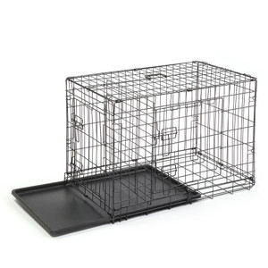 30" Pet Kennel Cat Dog Folding Steel Crate Animal Playpen Wire Metal T575-S0671368332 30" Pet Kennel Cat Dog Folding Steel Crate Animal Playpen Wire Metal T575-S0671368332