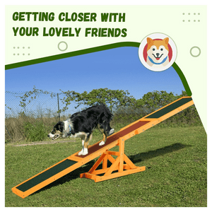 Wooden Dog Agility Seesaw T575-S0671388406 Wooden Dog Agility Seesaw T575-S0671388406