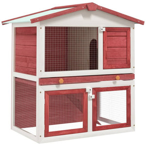 Rabbit Hutch Red and white A949-170839 Rabbit Hutch Red and white A949-170839