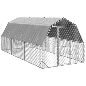 Chicken Run Galvanized Steel Galvanized Steel, Polyethylene Large A949-3328522 Chicken Run Galvanized Steel Galvanized Steel, Polyethylene Large A949-3328522