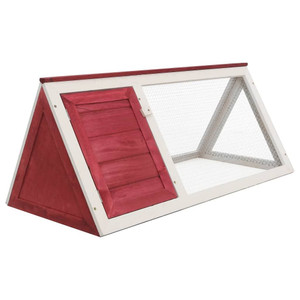 Animal Cage Red and white Fir wood, Plywood, Iron A949-170854 Animal Cage Red and white Fir wood, Plywood, Iron A949-170854