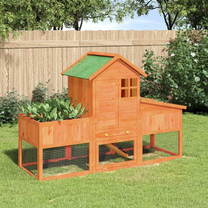 Rabbit Hutch Brown Solid pine wood Large Rabbit Hutch A949-172292 Rabbit Hutch Brown Solid pine wood Large Rabbit Hutch A949-172292
