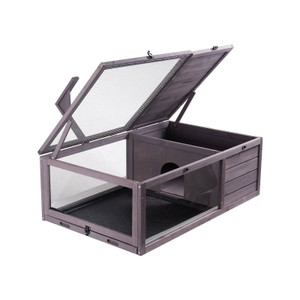 VEVOR Tortoise Habitat Wooden Tortoise House Indoor & Outdoor 2-Room 38x24x13in E415-MZWGXMZWGJJLODKQRV0 VEVOR Tortoise Habitat Wooden Tortoise House Indoor & Outdoor 2-Room 38x24x13in E415-MZWGXMZWGJJLODKQRV0