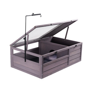 VEVOR Tortoise Habitat Wooden Tortoise House Indoor & Outdoor 2-Room 38x24x13in E415-MZWGXMZWGJJL56B4PV0 VEVOR Tortoise Habitat Wooden Tortoise House Indoor & Outdoor 2-Room 38x24x13in E415-MZWGXMZWGJJL56B4PV0