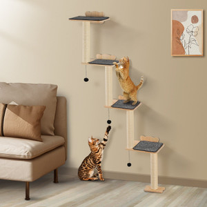 VEVOR Wall Mounted Cat Shelves Tree with Platform Tree-Shaped Cat Furniture Set E415-GDSBGSMPJSM64OE89V0 VEVOR Wall Mounted Cat Shelves Tree with Platform Tree-Shaped Cat Furniture Set E415-GDSBGSMPJSM64OE89V0