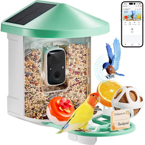 VEVOR Smart Bird Feeder with Camera 2K HD AI Identify Bird Species Solar-Powered E415-DSXTDWNQWDCMO30NNY3 VEVOR Smart Bird Feeder with Camera 2K HD AI Identify Bird Species Solar-Powered E415-DSXTDWNQWDCMO30NNY3