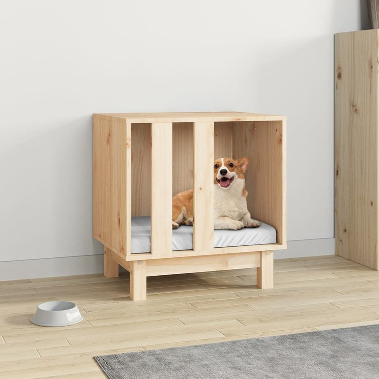 Dog House Natural Solid pine wood 19.7x15.7x20.5 in Simplistic A949-822471