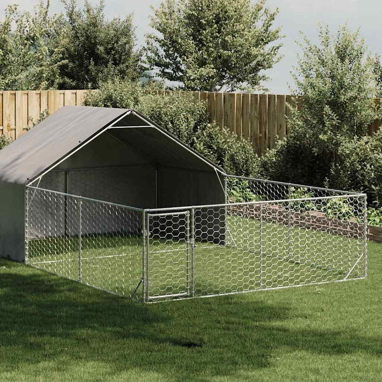 Outdoor Dog Kennel Galvanized steel Large Outdoor Dog Kennel A949-3329242