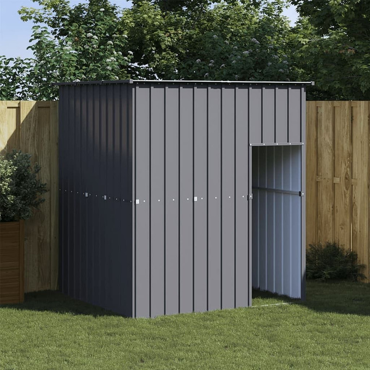 Dog House Anthracite Galvanized Steel Large Durable Dog House A949-172363