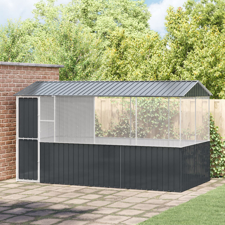  Bird Cage Anthracite 84.6 x 30.7 x 78.7 in Galvanized Steel A949-3325171