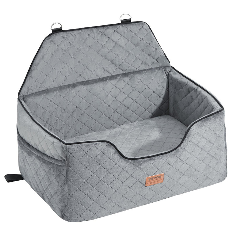 VEVOR Dog Booster Car Seat Pet Car Seat for Medium Large Dog up to 55 lbs Gray E415-CWZGQCZYHSSFWKF5YV0