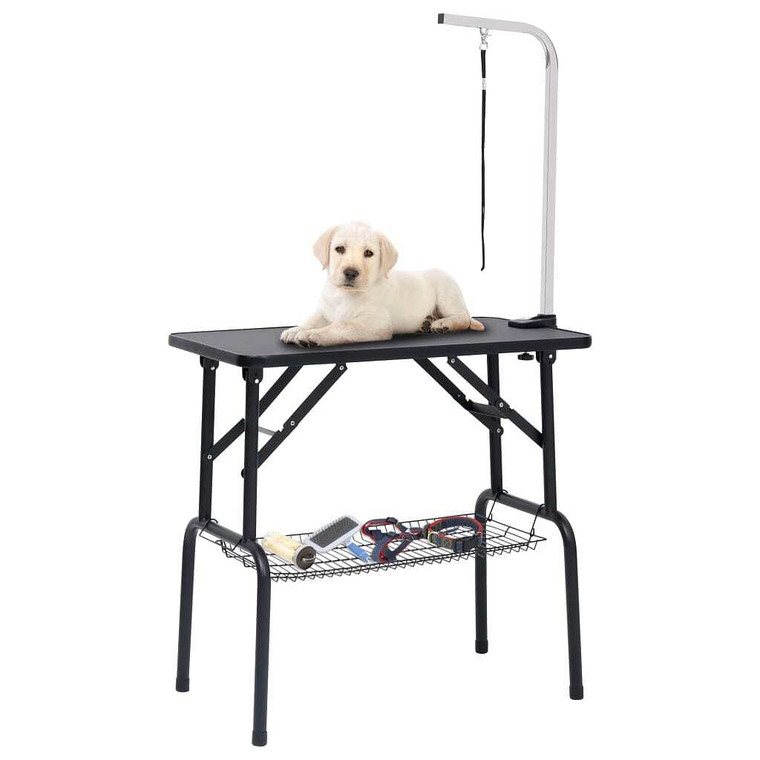 Dog Grooming Table Black and silver A949-171067