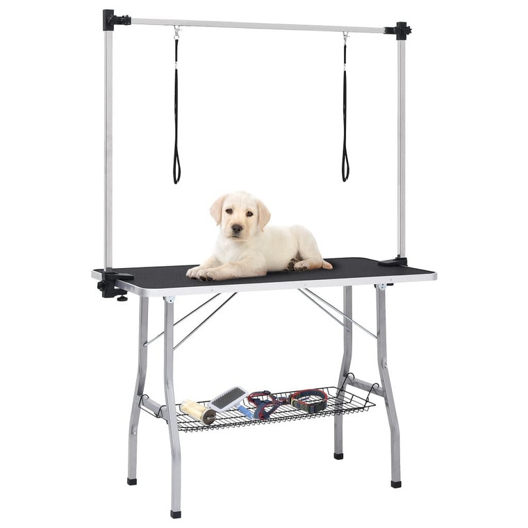 Dog Grooming Table Black and silver A949-171070