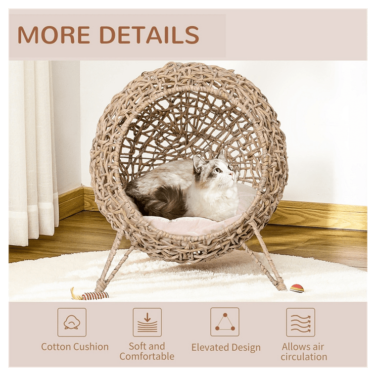 Cat Bed/Cat House -Beige T575-S0671383898