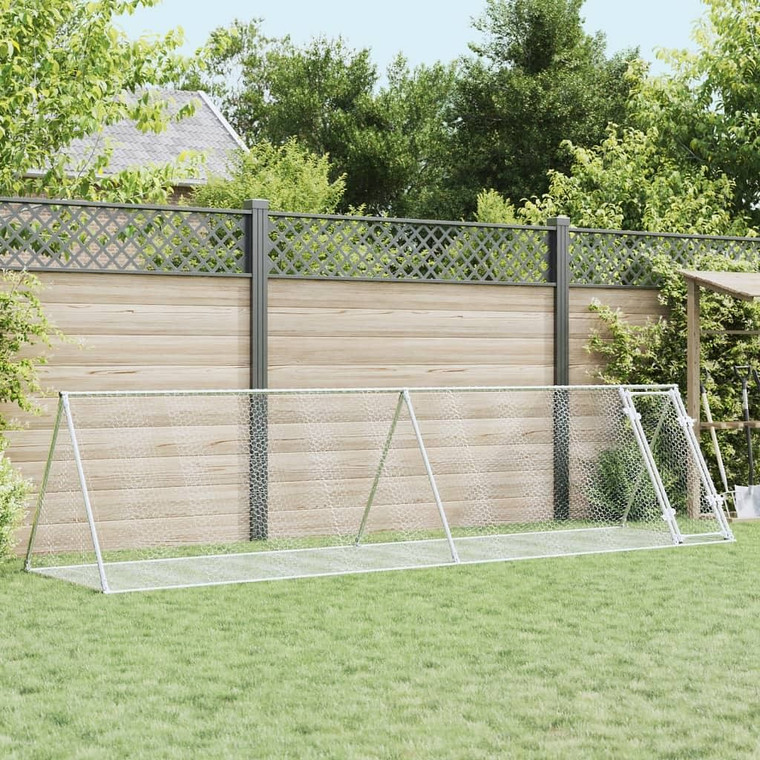  Rabbit Hutch Silver Galvanized Steel Large Durable Rabbit Hutch A949-3281531