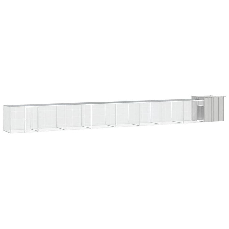  Chicken Cage Grey Galvanized Steel Large Durable Chicken Cage A949-3106466