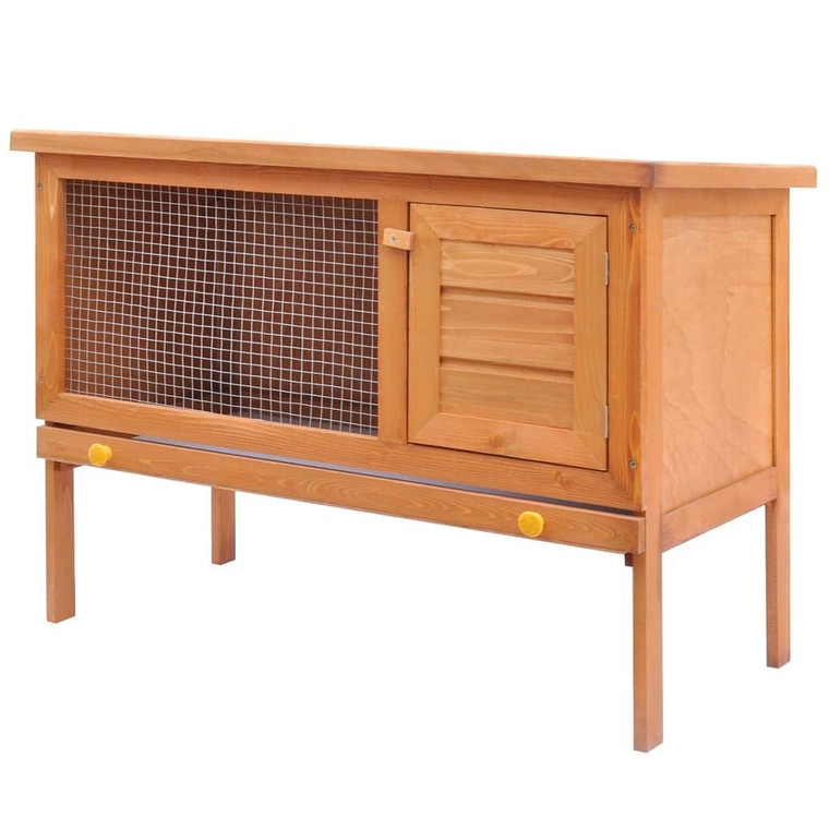  Rabbit Hutch Natural Solid pine wood, plywood and iron Large A949-170157