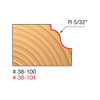 Roman Ogee 5/32 R X 1-1/16 D X 1/2 SH.