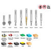 Amana CNC General Purpose 1/4" SH 8pc.
