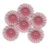 Radial Bristle 3/4" 1,200 Grit Pink 6pk