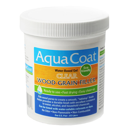 Aquacoat Clear Wood Grain Filler Pint.