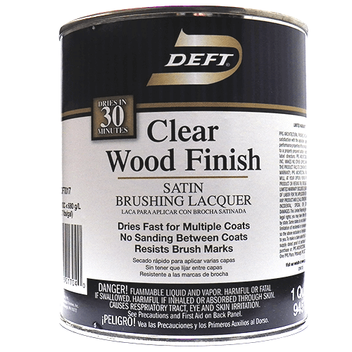 Deft Clear Wood Finish Satin Quart.