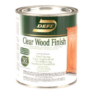 Deft Clear Wood Finish WB Semi-Gloss Qt.