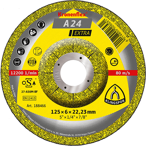 A24E Grinding Disc 4-1/2 X 1/4 X 7/8