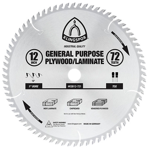 Klingspor Laminate 12X72T TCG Blade