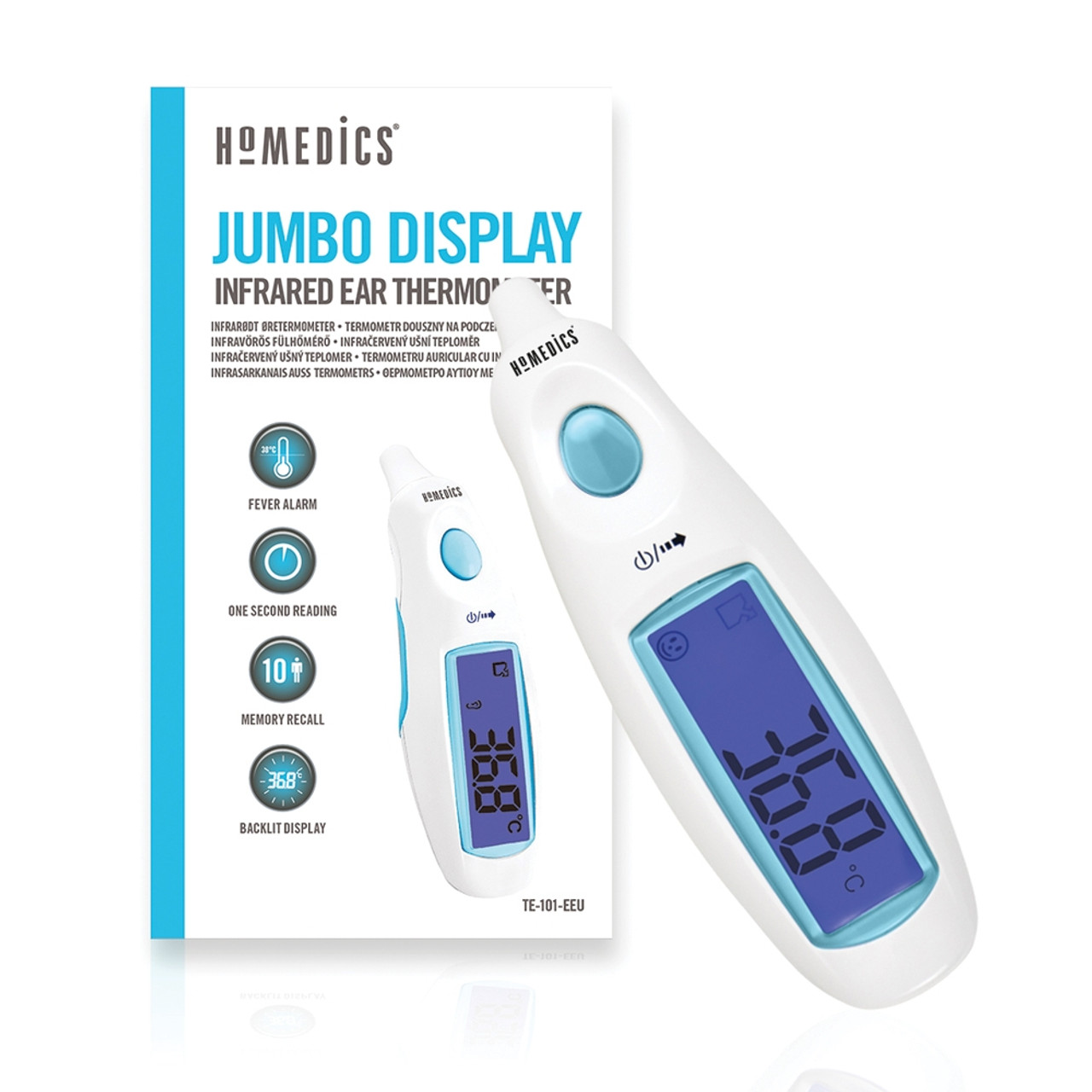 Health | Jumbo Display Infrared Ear Thermometer | HoMedics