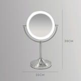 Homedics double sided illuminated LED magnified makeup beauty mirror