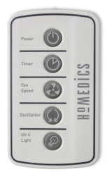 Replacement remote control for Homedics AR-29