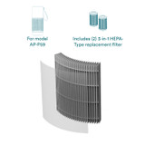 WhisperPure Mini Air Purifier Replacement Filters X2