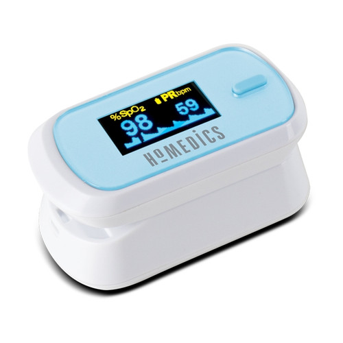Homedics Oxywatch fingertip pulse oximeter -  oxygen saturation meter, easy read & use