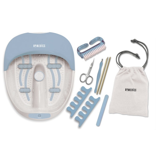 Homedics luxury foot spa & nail kit in blue