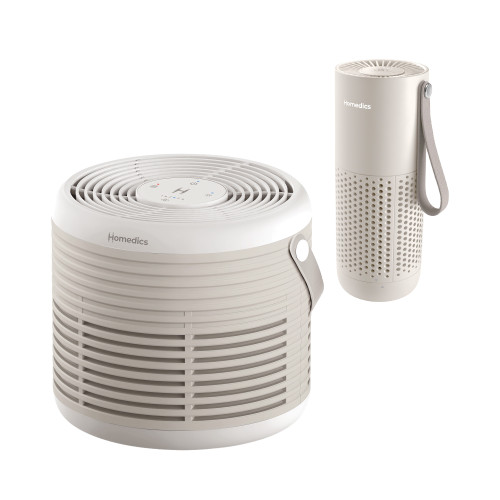 WhisperPure Home & Away Air Purifier Bundle - Soft Stone