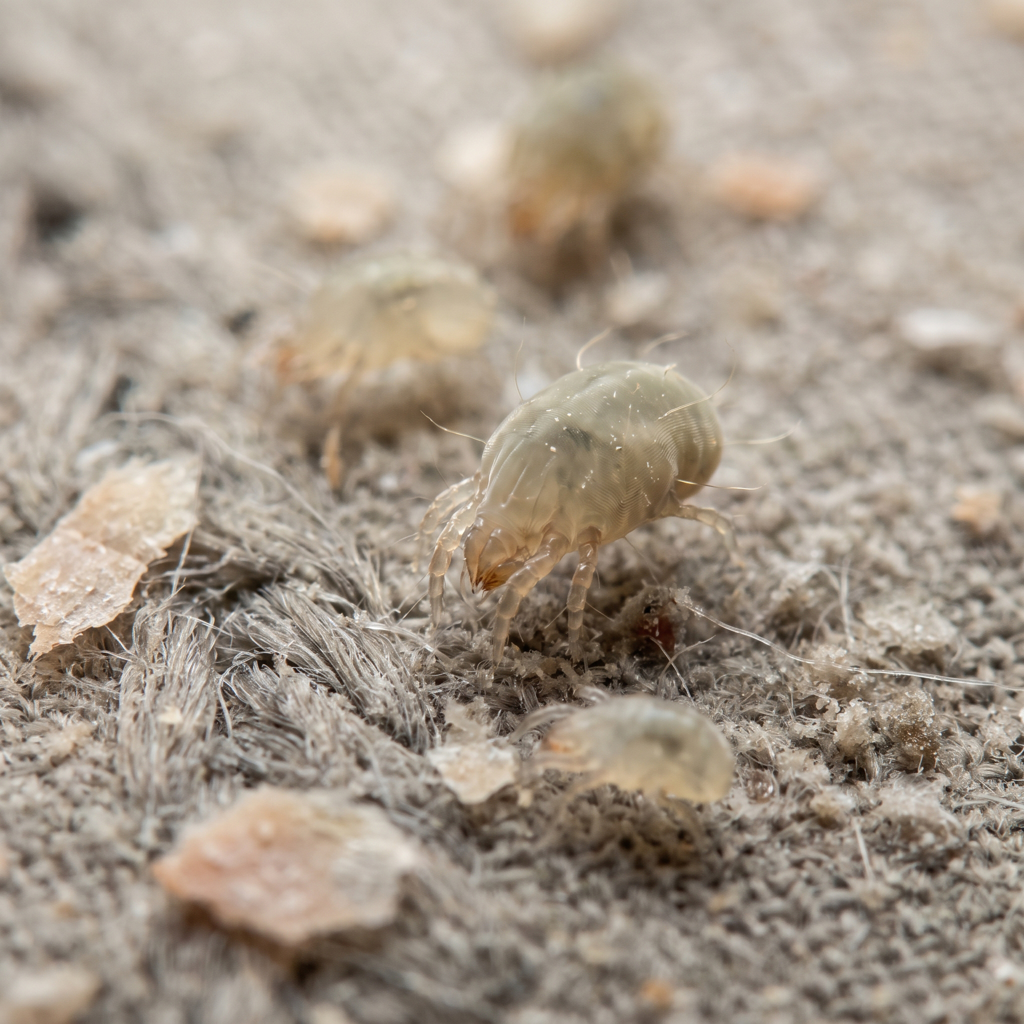 Dust mite particles
