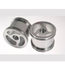 GPM Racing Losi Mini-T 1.0 Aluminum Silver Front 3 Spoke Swirl Wheels SMT0305F/L