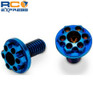 JConcepts Titanium Finnisher 3x6mm Motor Screws Blue 2pc Fits 1/10th JCO25491