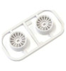Kyosho Multi Wheel with Offset 0 White/Awd/2 pieces. KYOMDH100W-W0B