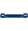 Associated RC8B4.1 Upper Link Mount angled blue aluminum ASC81647