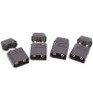 Monkey King RC XT90 Plug with Sheath Male Only Black - 4 pieces MK2910HMBK