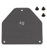 Associated RC10B7 FT Aluminum Servo Weight Plate 6g ASC92444
