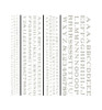 Woodland Scenics Railroad Roman Letters White WOODT506