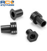 JConcepts RC10b7 Aluminum Caster Hat Bushings 0 and 3mm 4pc Black Fits JCO51962