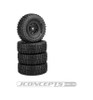 JConcepts Tusk Gold Compound Pre-Mounted Black 3430B Hazard Wheel JCO4023-3594