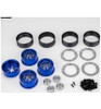 JConcepts Bulls Eye - 2.0 6 Slot Crawler Wheel Blue W/ Silver Chamfer JCO5253