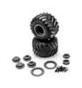 JConcepts Racer - Blue Compound Pre-Mounted On #3455g Mini-Tribute JCO4124-41914